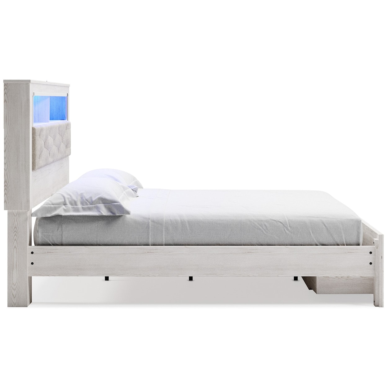 Signature Altyra King Storage Bed with Uph Bookcase Hdbd