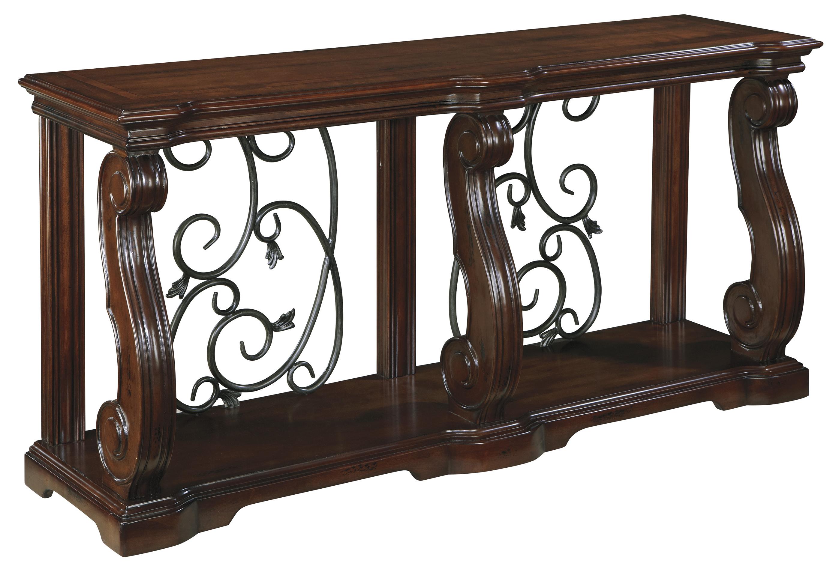 Traditional Sofa Table with 1 Shelf