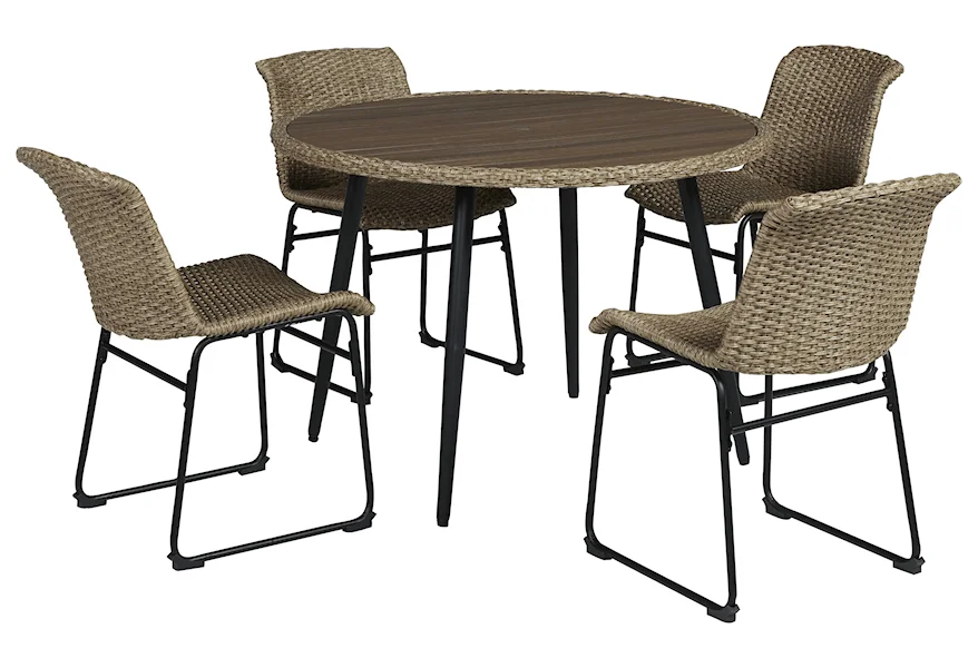 Amaris 5-Piece Outdoor Dining Set by Signature Design by Ashley at Sam's Furniture Outlet