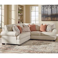 2-Piece Corner Sectional with Rolled Arms