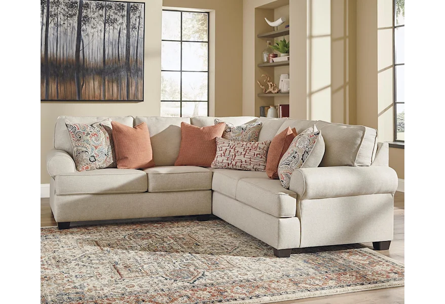 Amici 2-Piece Corner Sectional by Signature Design by Ashley at Rune's Furniture