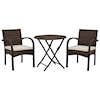 Ashley Furniture Signature Design Anchor Lane 3-Piece Table & Chairs with Cushion Set