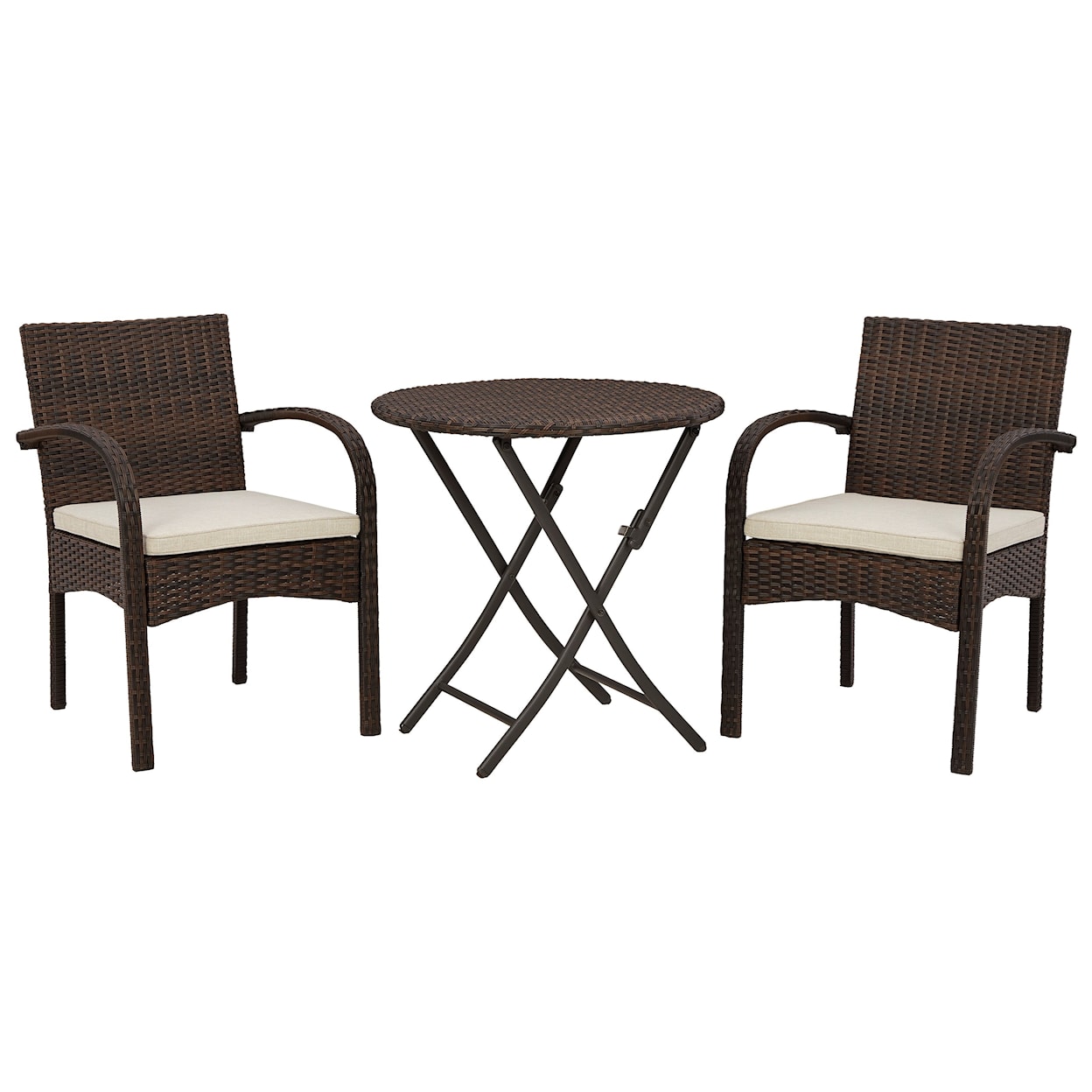 Ashley Anchor Lane 3-Piece Table & Chairs with Cushion Set
