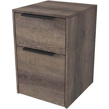 Contemporary File Cabinet with 2 Drawers
