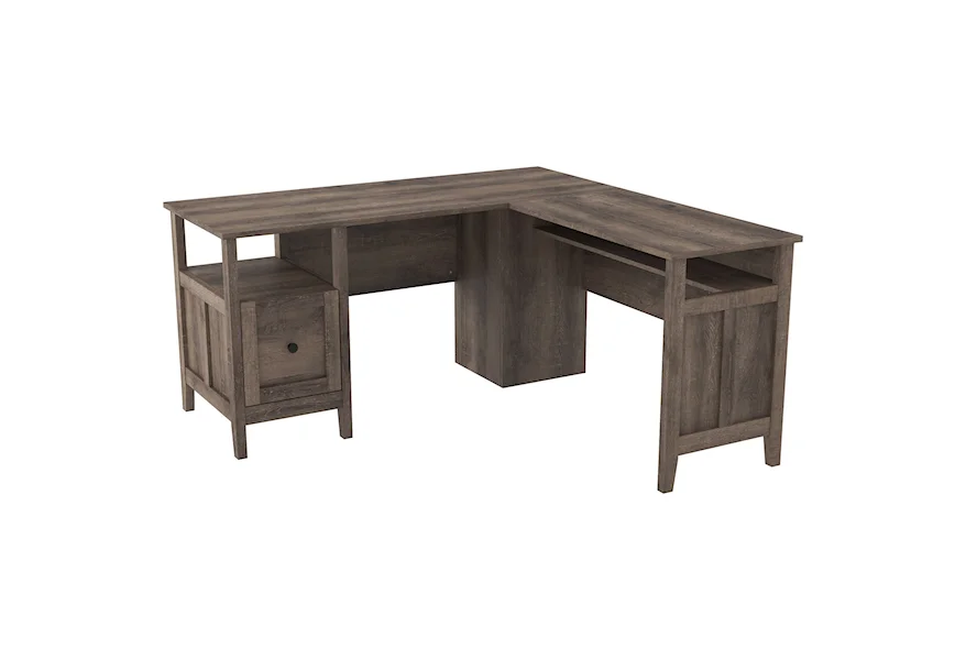 Arlenbry L-Shape Home Office Desk by Signature Design by Ashley at Westrich Furniture & Appliances