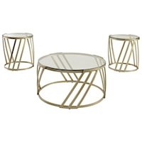 Contemporary Three Piece Occasional Table Set