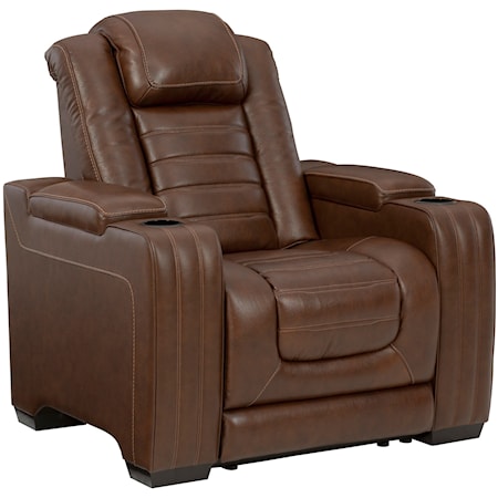 Power Recliner with Adjustable Headrest and Built-in Heat and Massage Features