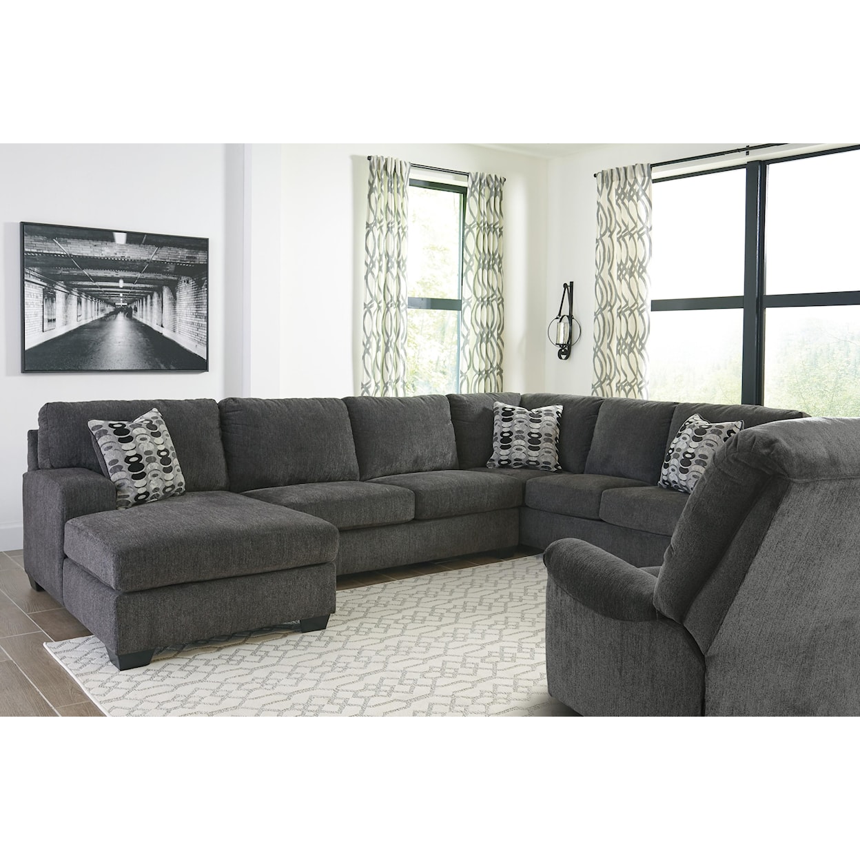 Signature Design by Ashley Ballinasloe 3 PC Sectional and Recliner Set