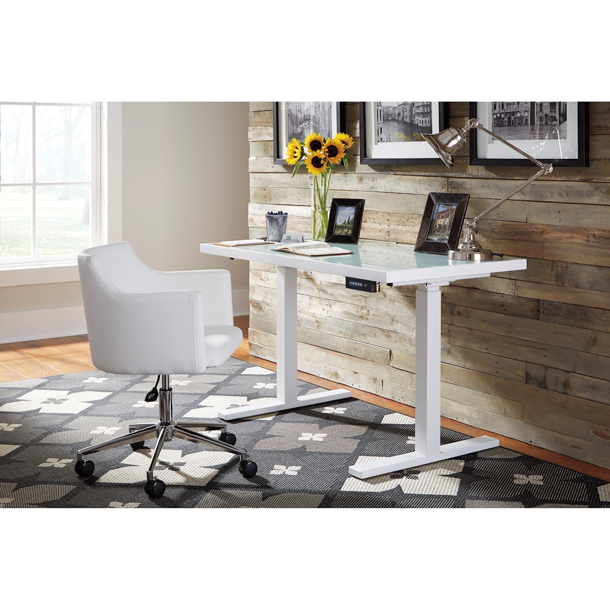 Ashley Signature Design Baraga Home Office Swivel Desk Chair