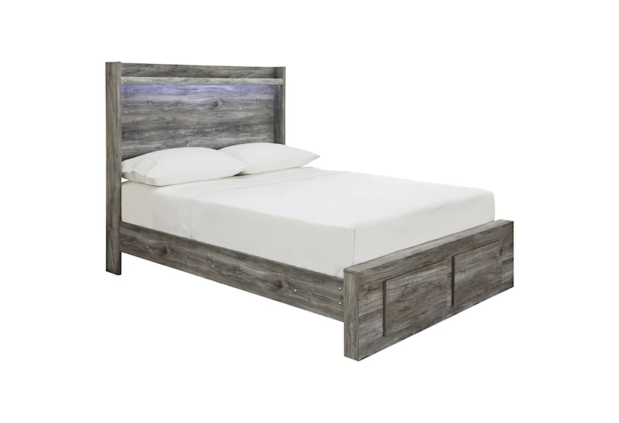 Baystorm Full Panel Bed with Storage Footboard by Signature Design by Ashley at Zak's Home Outlet