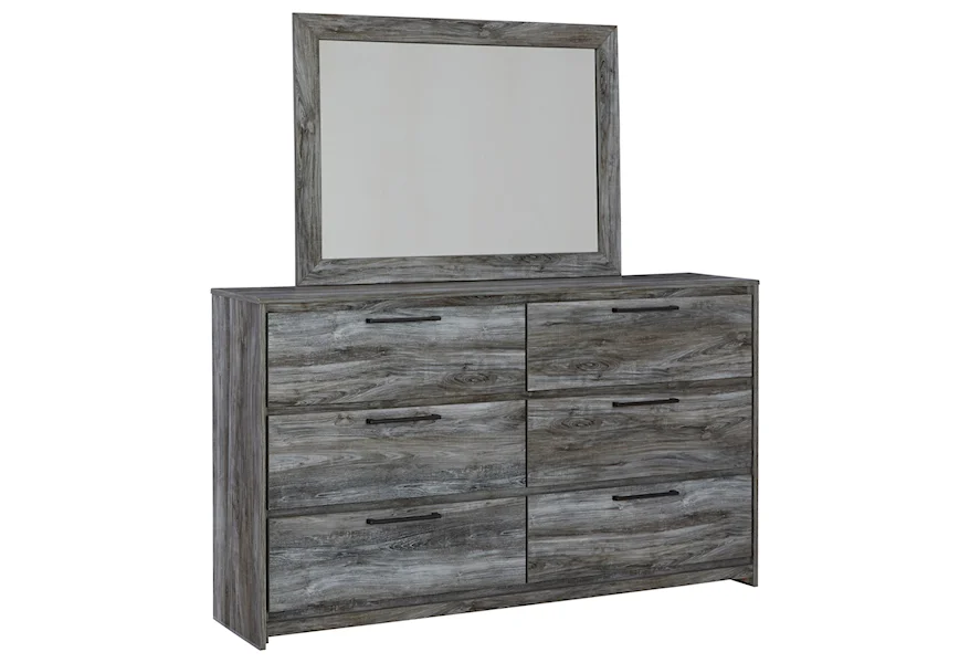 Baystorm Dresser & Mirror by Signature Design by Ashley at VanDrie Home Furnishings
