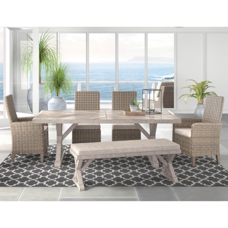 6 Piece Outdoor Dining Set