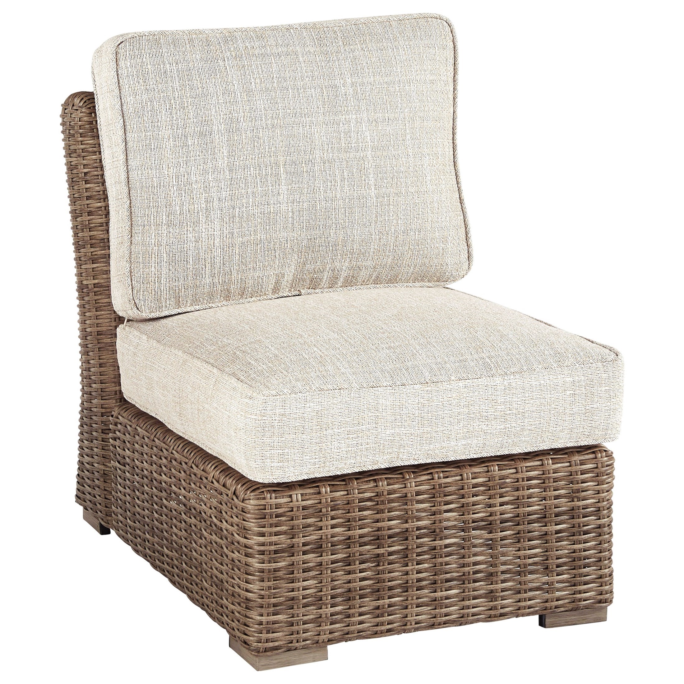 Armless Chair with Cushion