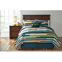 Full Seventy Stripe Top of Bed Set