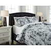 Signature Design by Ashley Furniture Bedding Sets Queen Darra Gray Duvet Cover Set