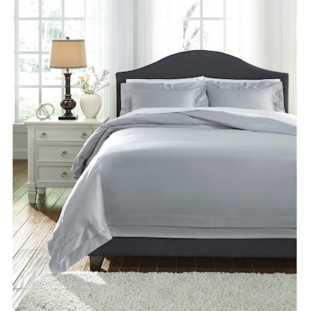 King Chamness Gray Duvet Cover Set