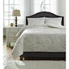 Signature Design by Ashley Bedding Sets Queen Darcila Sage Green/Cream Coverlet Set