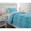 Ashley Furniture Signature Design Bedding Sets Twin Jolana Turquoise Quilt Set