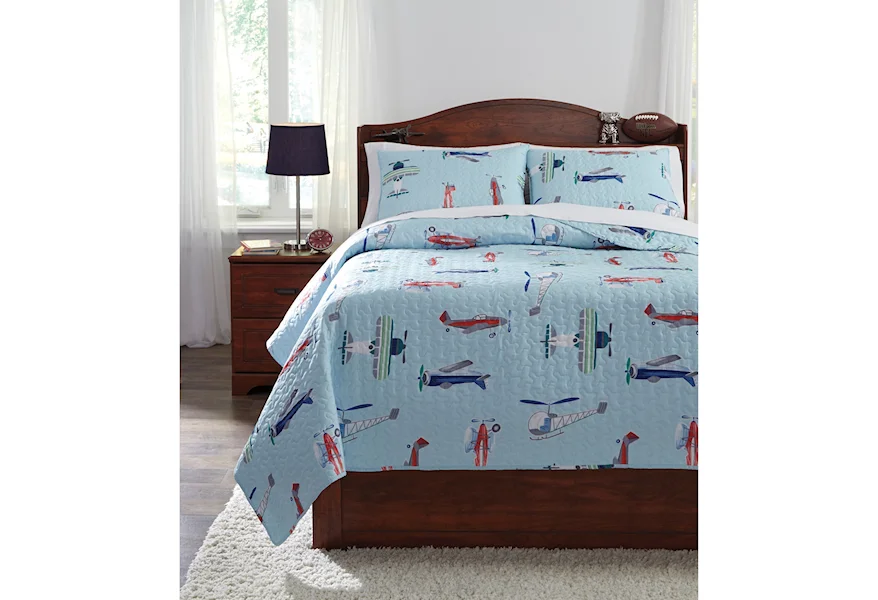 Bedding Sets Full McAllen Quilt Set by Signature Design by Ashley at Zak's Home Outlet