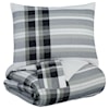 Ashley Signature Design Bedding Sets Queen Stayner Black/Gray Comforter Set