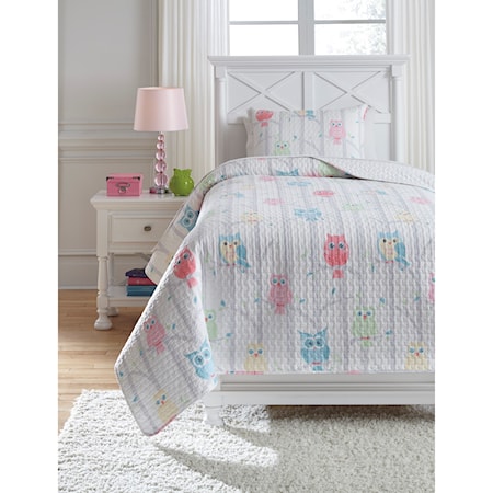 Twin Lucille Multi Coverlet Set
