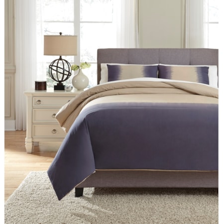 Queen Brandon Indigo Comforter Set