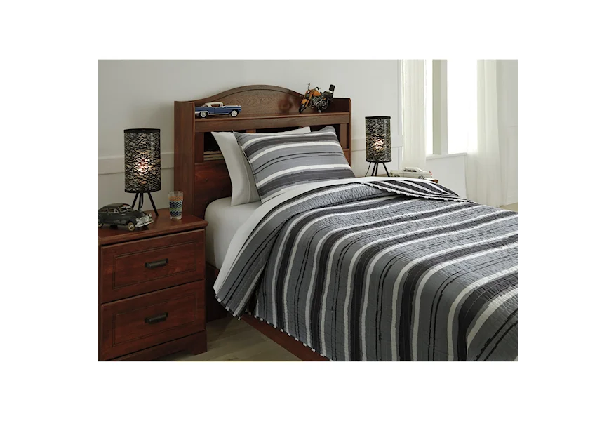 Bedding Sets Full Merlin Coverlet Set by Signature Design by Ashley at VanDrie Home Furnishings