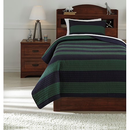 Twin Reggie Coverlet Set