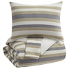 Signature Design by Ashley Bedding Sets King Isaiah Gray/Tan Comforter Set