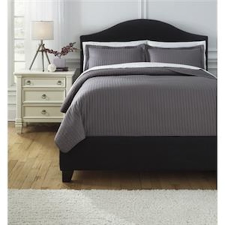 King Raleda Gray Coverlet Set