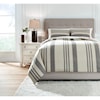 Signature Design by Ashley Bedding Sets King Schukei Natural/Charcoal Comforter Set