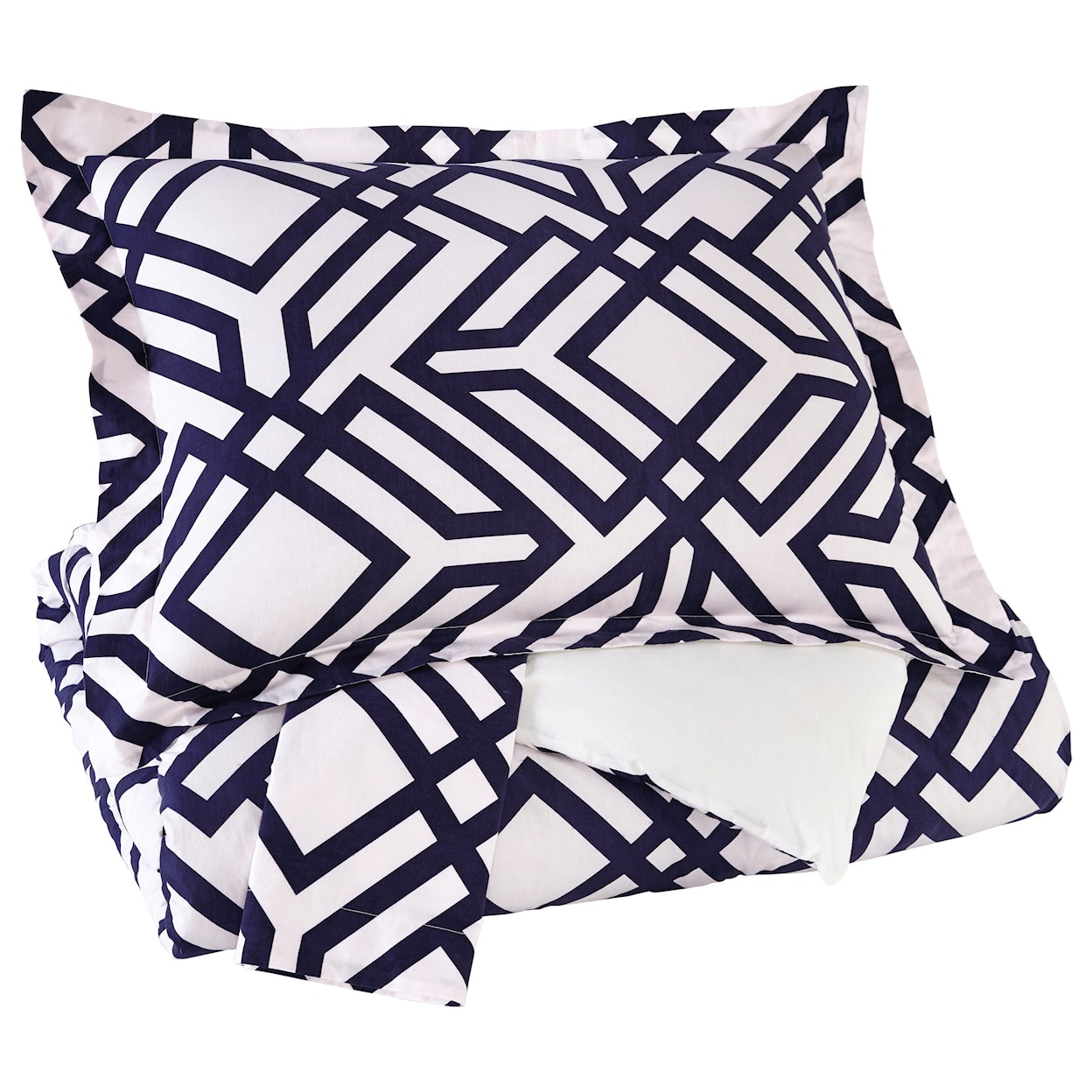 Signature Design by Ashley Furniture Bedding Sets Queen Imelda Navy Comforter Set