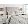 StyleLine Bedding Sets King Addey Bone/Charcoal Comforter Set