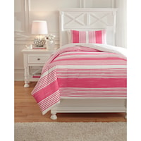 Twin Taries Pink Duvet Cover Set