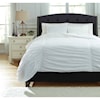 Signature Design by Ashley Furniture Bedding Sets King Limera White Duvet Cover Set