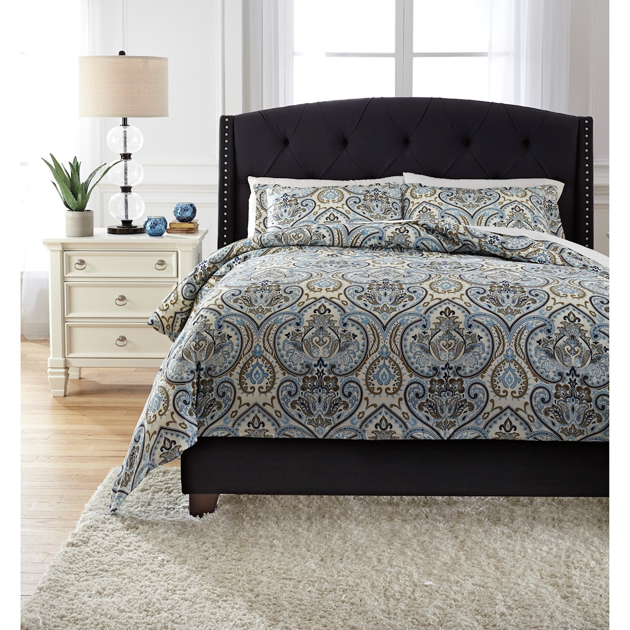 Ashley Furniture Signature Design Bedding Sets Queen Soliel Multi Duvet Cover Set