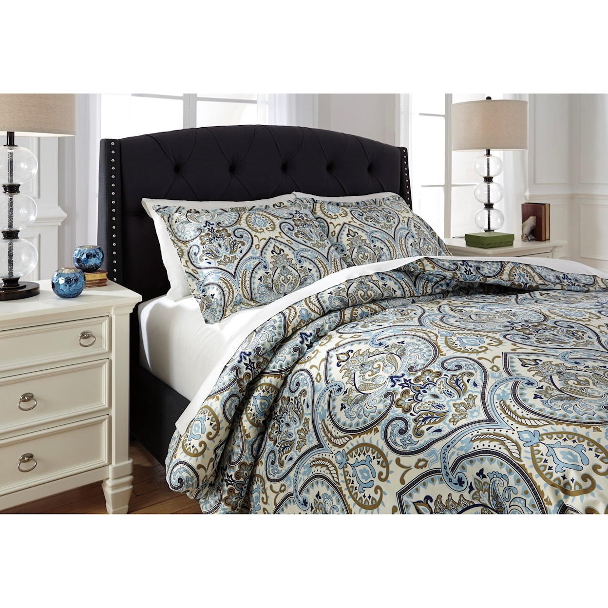 Ashley Furniture Signature Design Bedding Sets Queen Soliel Multi Duvet Cover Set