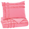 Signature Design by Ashley Bedding Sets Twin Megara Pink Quilt Set