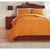 Signature Design by Ashley Bedding Sets Full Plainfield Orange Comforter Set