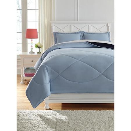 Full Massey Blue Comforter Set