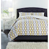 Ashley Signature Design Bedding Sets King Mato Gray/Yellow/White Comforter Set