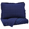 Signature Design by Ashley Bedding Sets Queen Amare Navy Coverlet Set