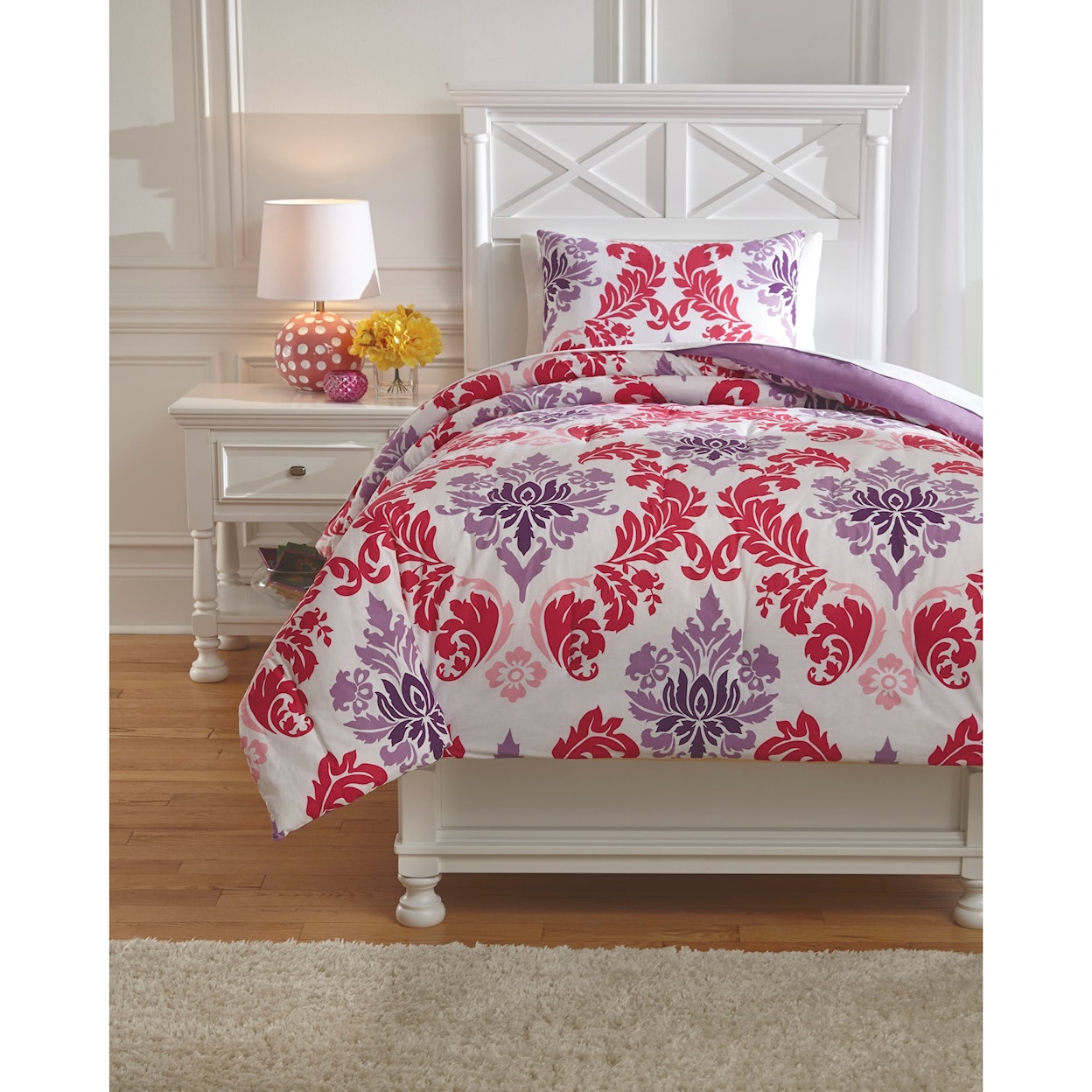 Signature Design by Ashley Bedding Sets Twin Ventress Berry Comforter Set