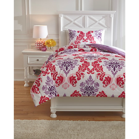 Twin Ventress Berry Comforter Set