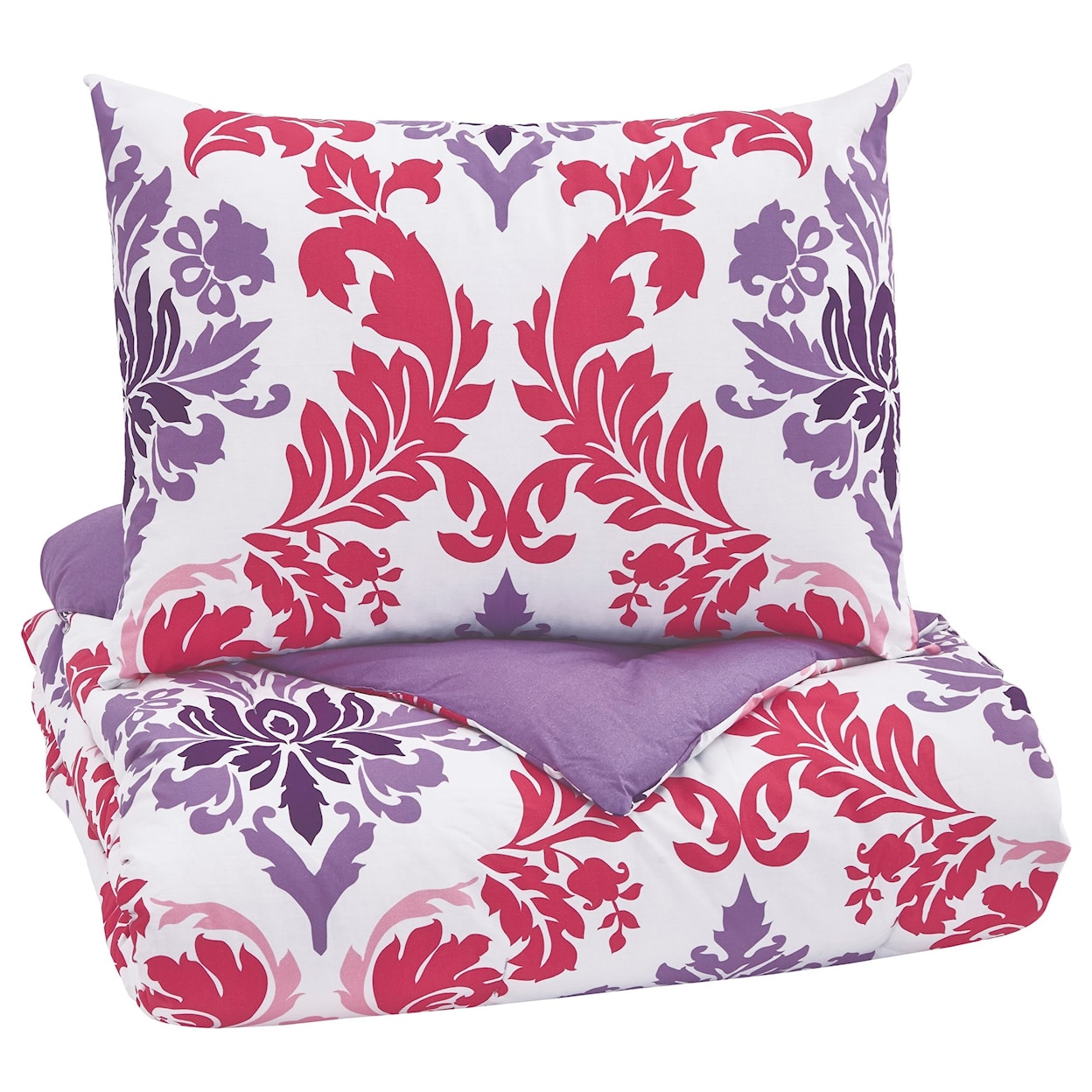 Ashley Furniture Signature Design Bedding Sets Twin Ventress Berry Comforter Set