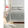 Signature Design by Ashley Bedding Sets Full Media Gray/White Comforter Set