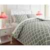 Signature Design by Ashley Bedding Sets Full Media Gray/White Comforter Set