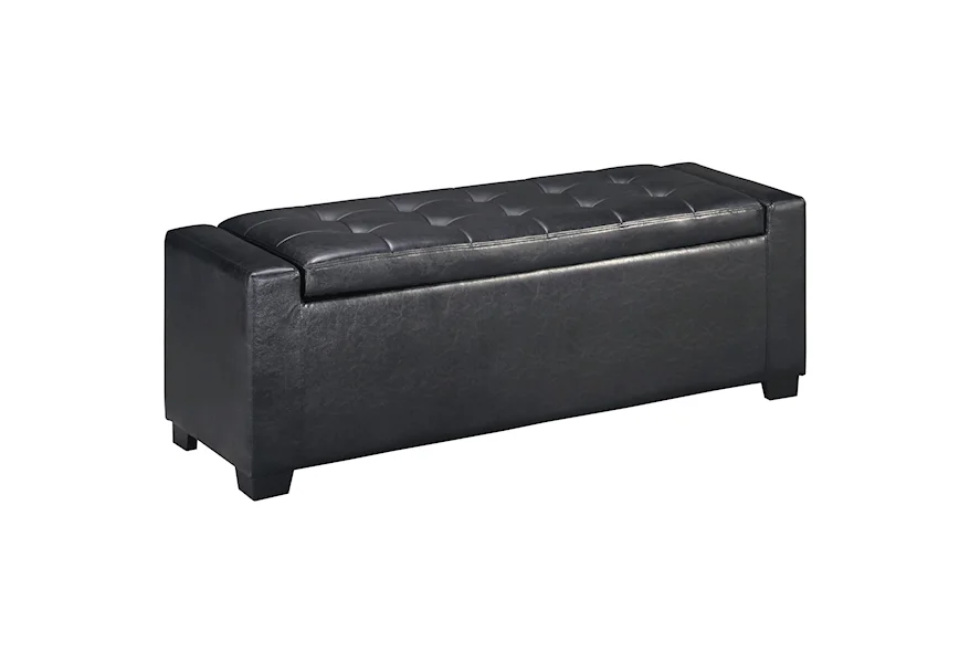 Benches Upholstered Storage Bench by Signature Design by Ashley Furniture at Sam's Appliance & Furniture