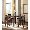 Signature Design by Ashley Bennox 5-Piece Dining Room Counter Table Set