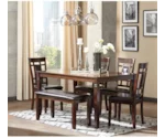 Signature Design by Ashley Bennox 6-Piece Dining Room Table Set